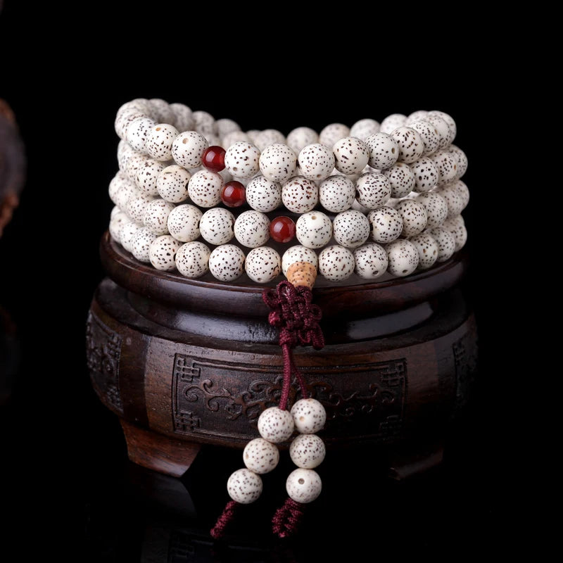 Tibetan Mara Bead Buddhist Meditation Amulet Star Moon Bodhi 108 Beads Beaded Necklace Bracelet Ladies Mens Good Luck Gifts