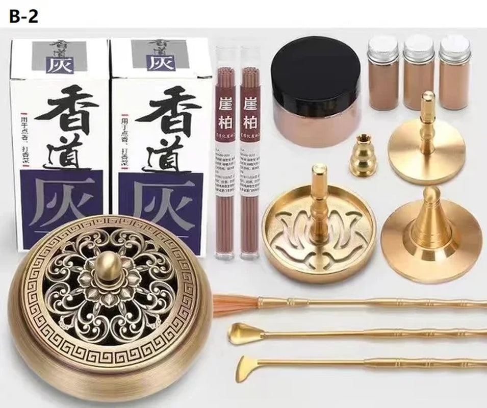 Brass Aromatherapy Incense Burner Kit