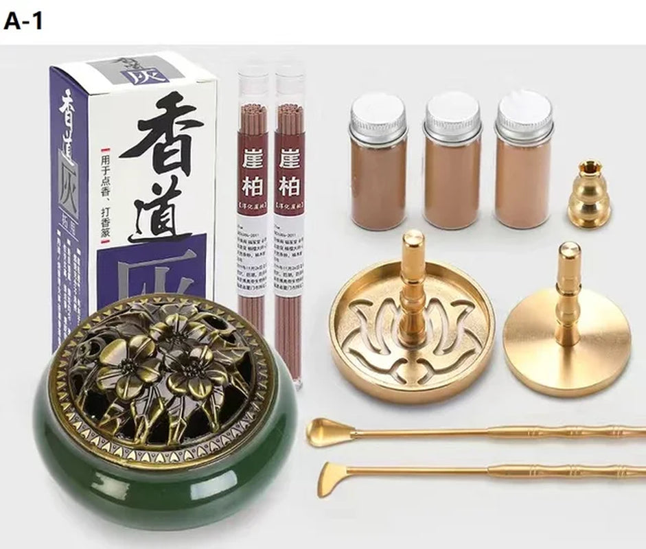 Brass Aromatherapy Incense Burner Kit