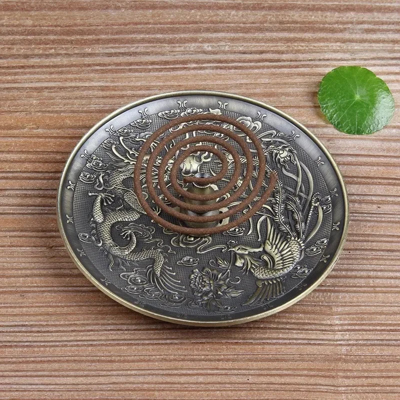 Bronze Zodiac Incense Tray