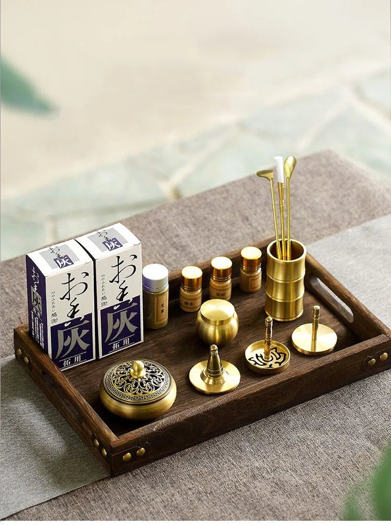 Brass Aromatherapy Incense Burner Kit