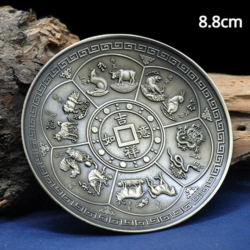 Bronze Zodiac Incense Tray