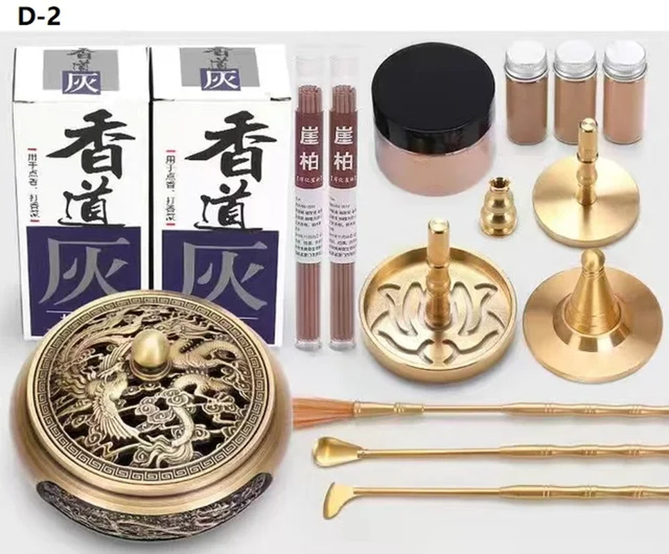 Brass Aromatherapy Incense Burner Kit