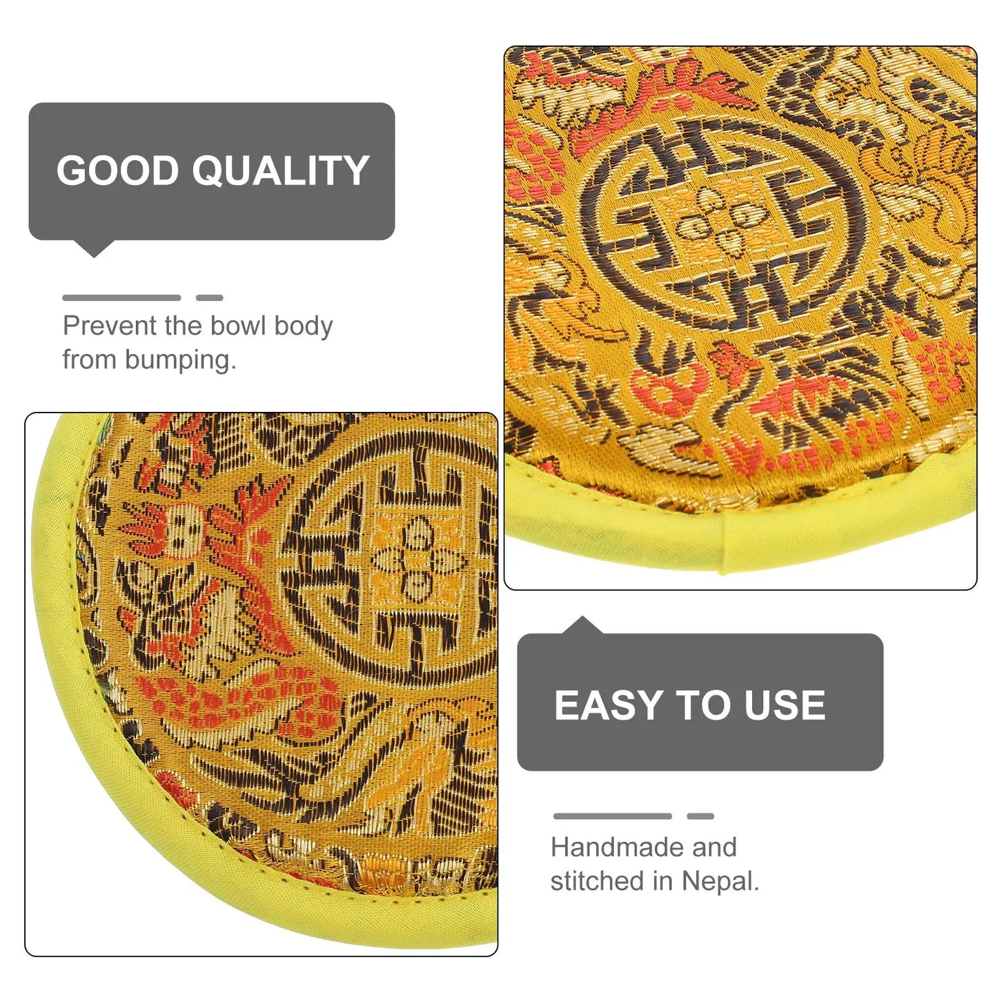Tibetan Embroidery Sound Bowl Pad