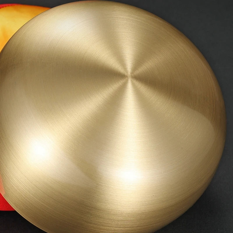 Handmade, Pure Copper, Thickened Sound Bowl, with Mallet and Pad