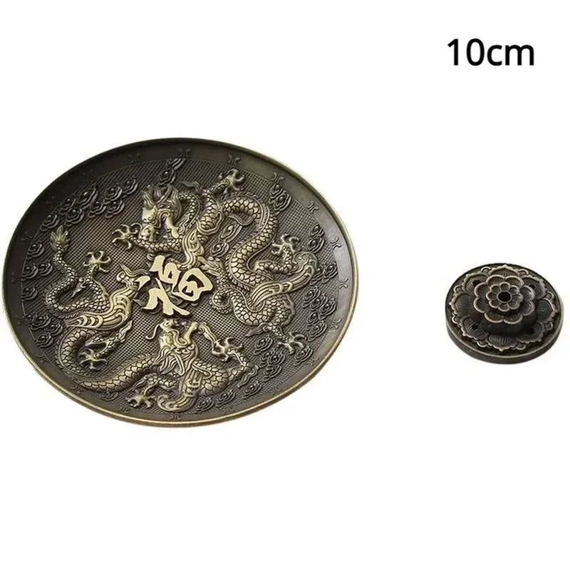 Bronze Zodiac Incense Tray