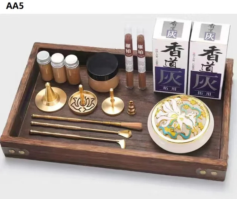 Brass Aromatherapy Incense Burner Kit