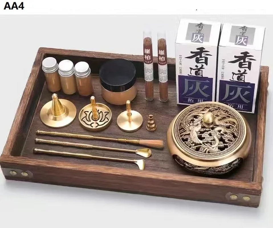 Brass Aromatherapy Incense Burner Kit