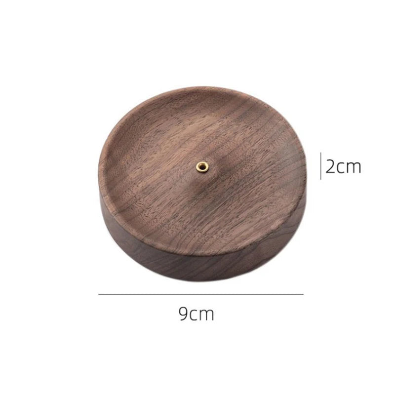 Modern Walnut Incense Burner