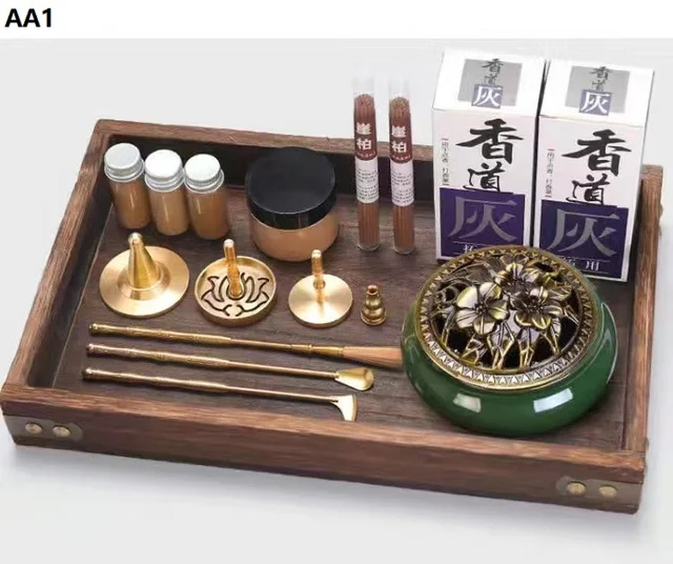 Brass Aromatherapy Incense Burner Kit