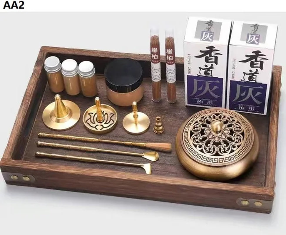 Brass Aromatherapy Incense Burner Kit