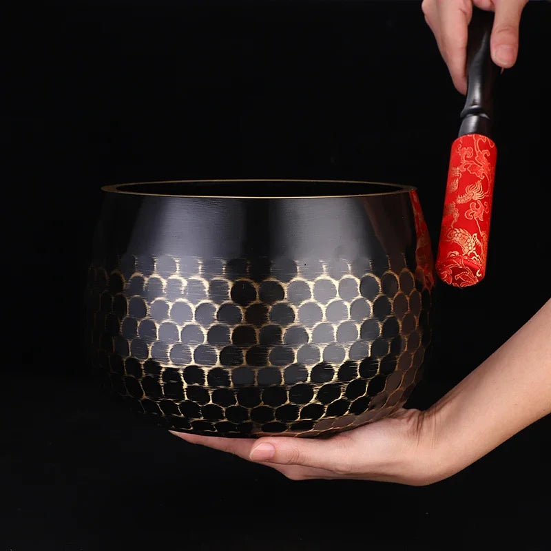 Handmade Scaled Brass Sound Bowl