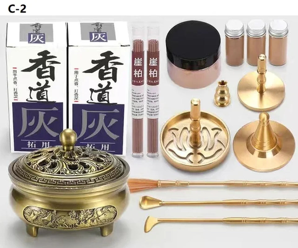 Brass Aromatherapy Incense Burner Kit