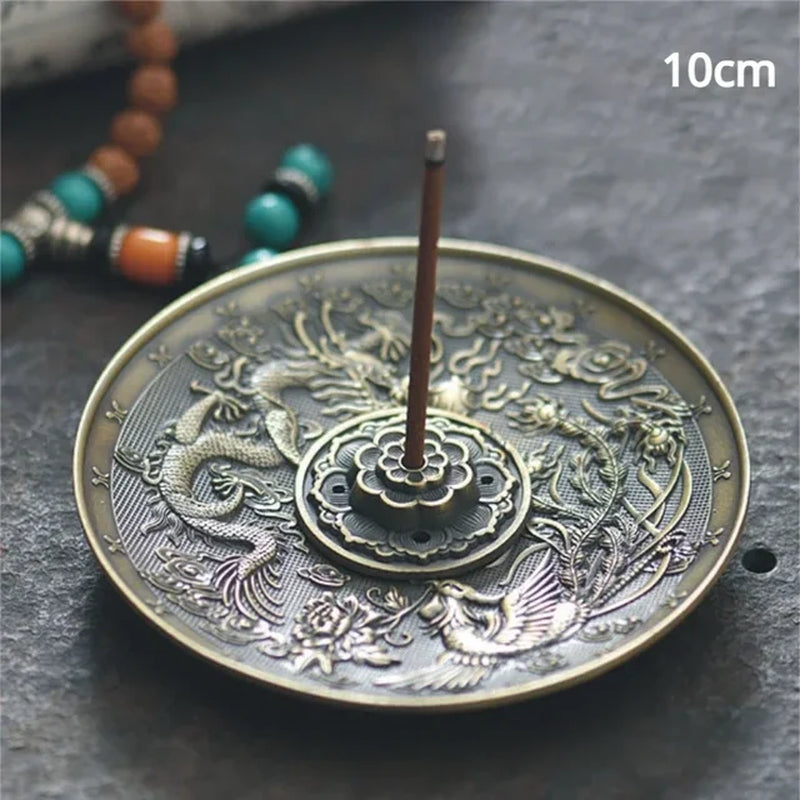 Bronze Zodiac Incense Tray