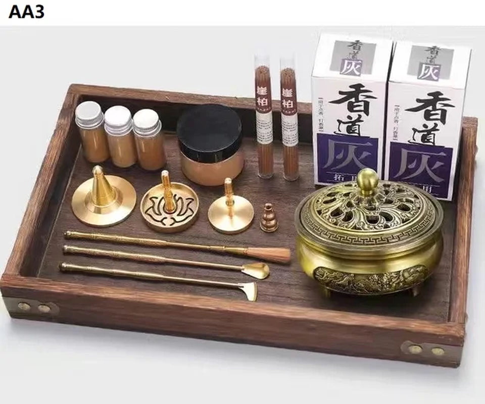 Brass Aromatherapy Incense Burner Kit