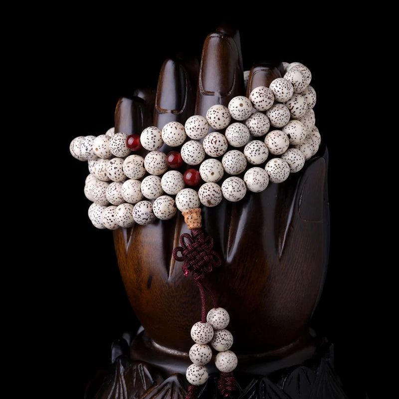 Tibetan Mara Bead Buddhist Meditation Amulet Star Moon Bodhi 108 Beads Beaded Necklace Bracelet Ladies Mens Good Luck Gifts