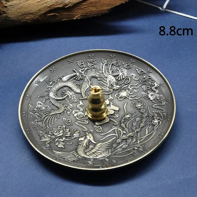 Bronze Zodiac Incense Tray