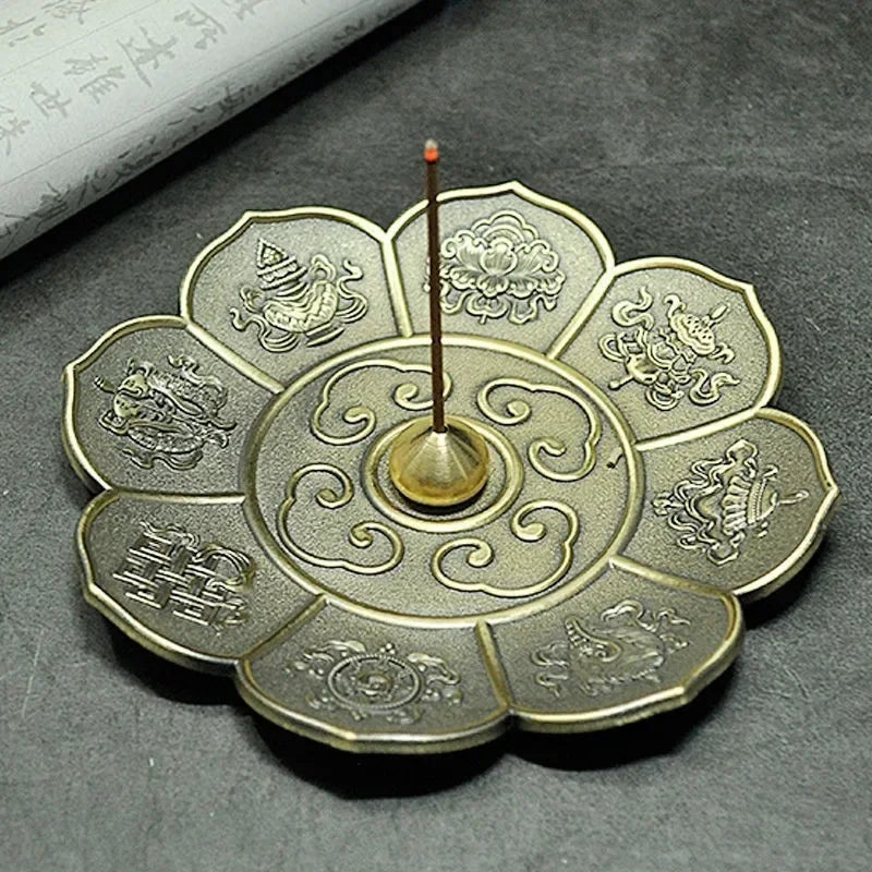Bronze Zodiac Incense Tray